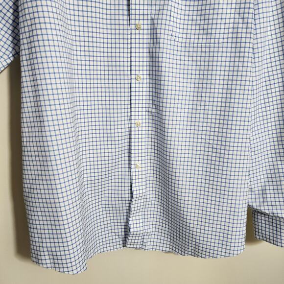 Brooks Brothers NWOT Regent fit non-iron blue check long sleeve shirt mens sz 17 - Picture 6 of 13